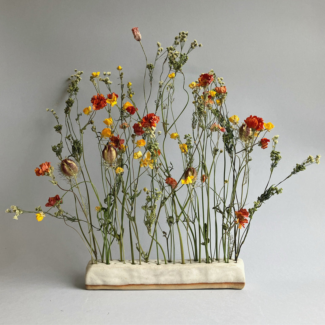 Stem Block - medium with dried flowers