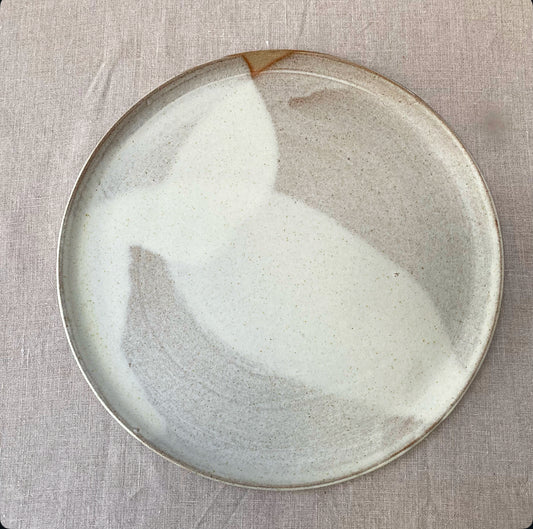 Plate - Large, Oatmeal Shadow no.1