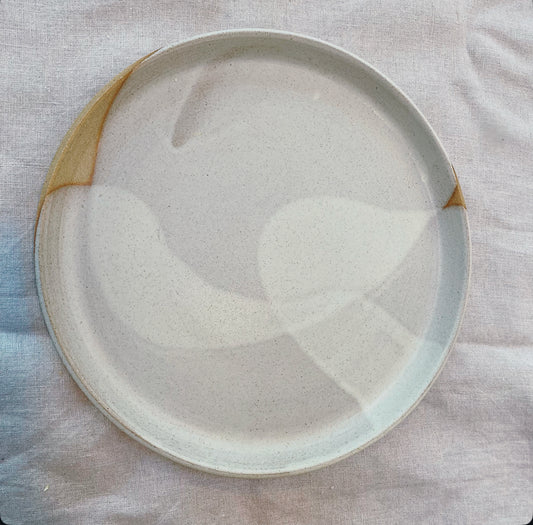 Plate - Large, Oatmeal Shadow no.2