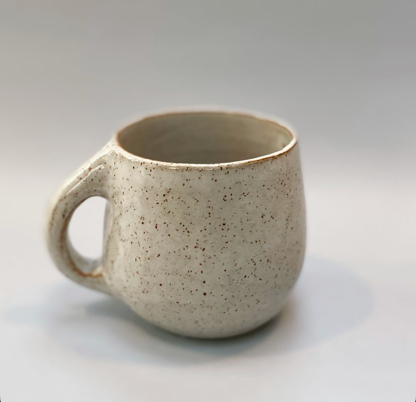 Mug - Glossy Speckled White no. 1